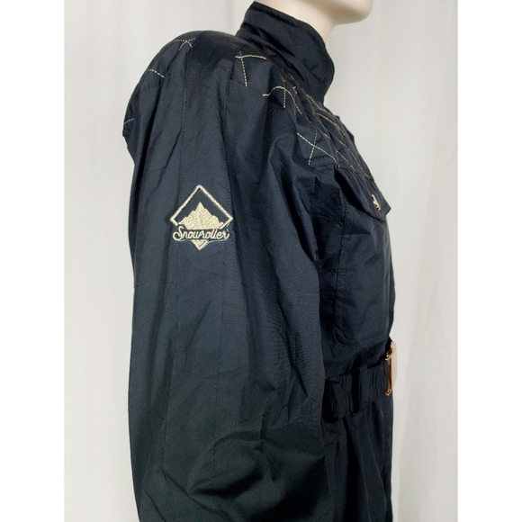 Snowroller ERICA Ski Suit Black Gold M Snowbunny Après-ski Snow suit one-piece - Picture 6 of 12